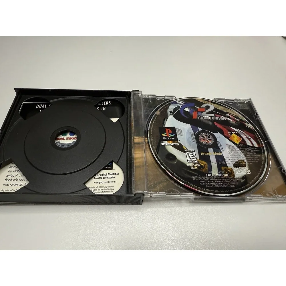 Gran Turismo 2 PS1 PlayStation 1 Complete CIB 2 Discs Manual Black Label